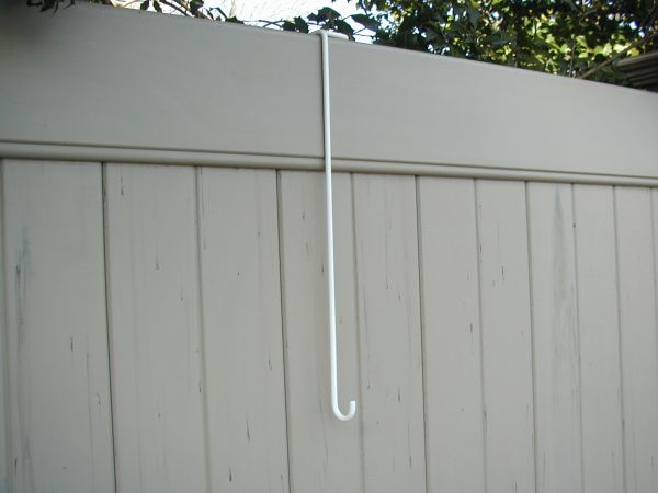 Part #12 (2" Thick PVC Fence Rail 18" Basic Hook)